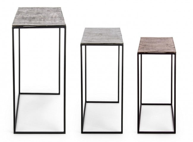 Set 3 Tavolini Rettangolari Tahir