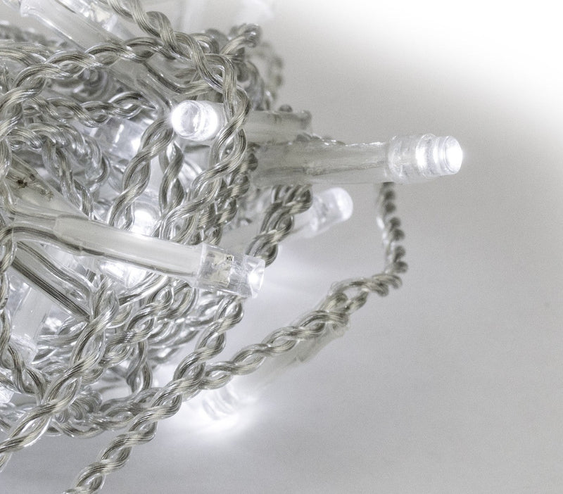 Tenda Luminosa Natalizia 120 LED 5x0,6m 4W Bianco Ghiaccio