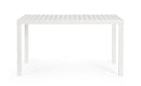 Tavolo da Giardino 130x68x75h cm Hilde Bianco