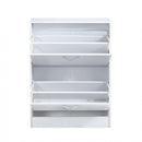 Scarpiera Sally 60x24x80 h cm in Legno Bianca