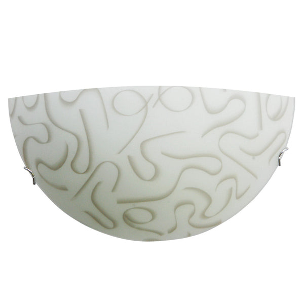 Applikation 1xE27 Haken Chrom Glasplatte Tortora E-Energy Leila acquista