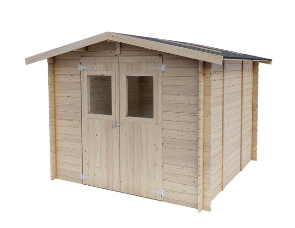 prezzo Casetta Box da Giardino 249x249x180-204A cm Bh25 Forrest in Legno di Abete PEFC