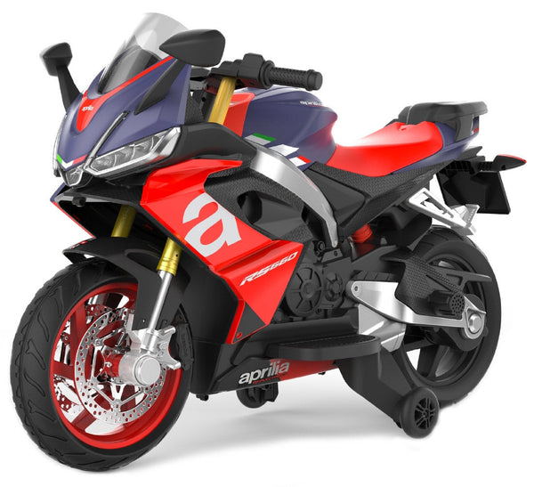 Elektromotorrad für Kinder 12V Aprilia RS666 Lila sconto
