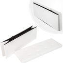 Baule Cassapanca Pouf Contenitore con Coperchio Imbottito in Similpelle Bianco