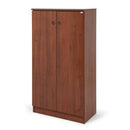 Scarpiera armadio 130x71x38 cm Gabriella noce antico