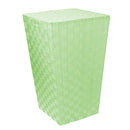 Cesto Portabiancheria in poliestere verde chiaro rettangolare cm 40x30xh53