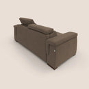 Divano Letto 3 Posti 220x100x95 cm in Tessuto Marrone