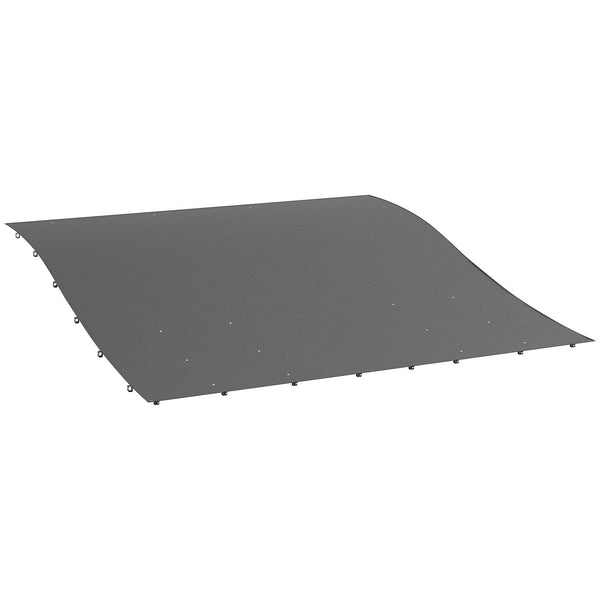 Telo di Ricambio per Pergola da Giardino 297x297 cm con 16 Fori di Drenaggio Grigio acquista