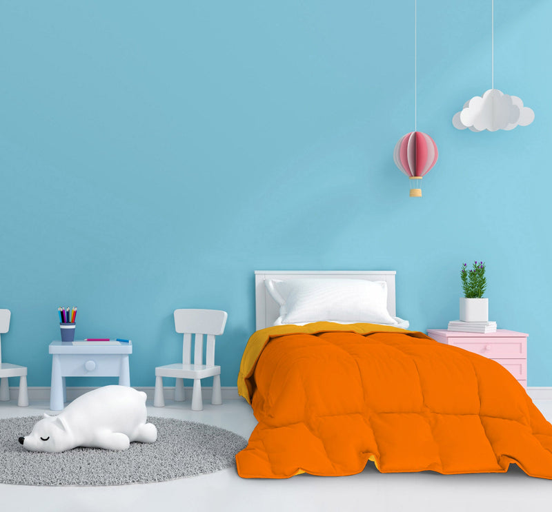 Trapunta Invernale Doubleface 300gr Arancio\/Giallo