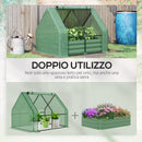 Letto per Orto Fioriera 127x95x92 cm in Acciaio con Copertura Verde