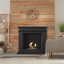 Camino a Bioetanolo da Pavimento 95x28x87 cm Flig San Diego Light Nero