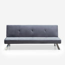 Divano Letto Clic Clac 171x75x73 cm in Tessuto Grigio Scuro