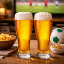 Set 6 Bicchieri da Birra 145 ml Bicchiere Lungo per Bevande 7x20 cm in Vetro      