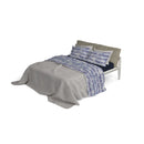 Set Lenzuola con Stampa Sopra Sotto e Federe Jeans Stripes