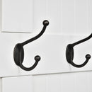 Appendiabiti da Terra 96x34x179,7A cm con Panca Porta Scarpe 5 Ganci Dispositivo Antiribaltamento in MDF Crema      