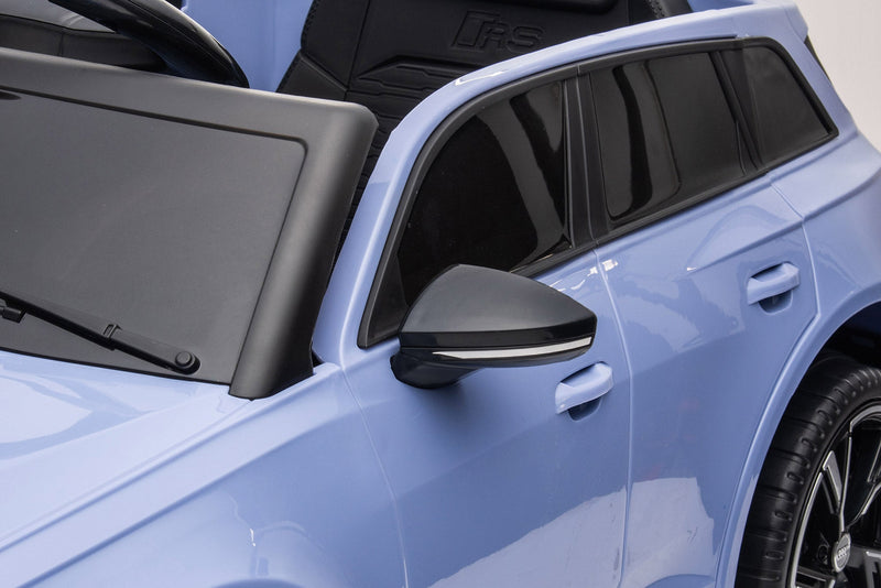 Macchina Elettrica per Bambini 12V con Licenza Audi RS6 Celeste