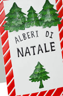 Targa alberi di natale cm 58x35xh 97