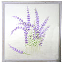 Quadro lavanda su rete cm 80x80