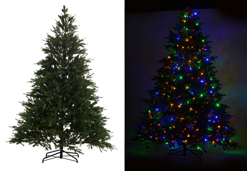 Albero di Natale Luminoso 350 LED H225cm Verde
