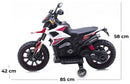 Moto Elettrica per Bambini 12V Motocross Bianca