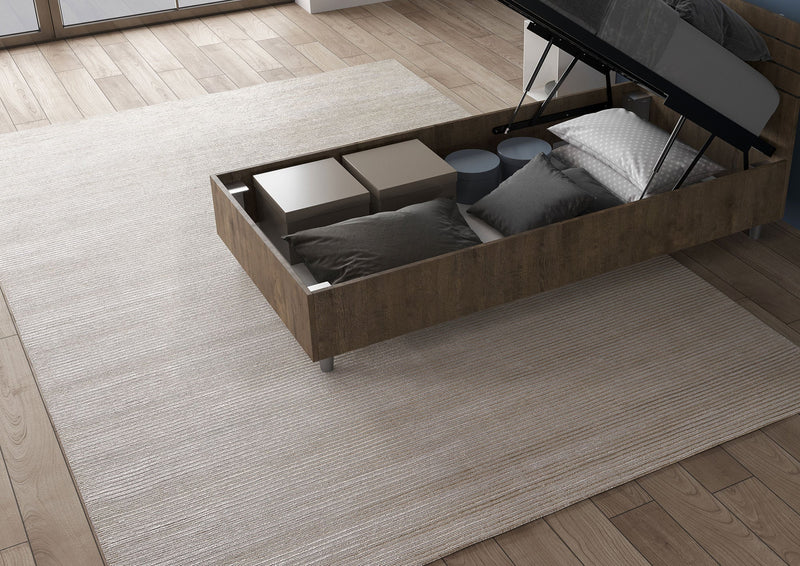 Letto Singolo Demas Testata Inclinata  Noce Varie Misure