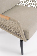 Poltrona da Giardino con Cuscini 75x98x85h cm in Alluminio e PP Eulero Antracite  