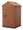 Casetta da Giardino Porta Attrezzi 125,8x117x205 cmin Evotech+ Keter Darwin 4x4 Marrone