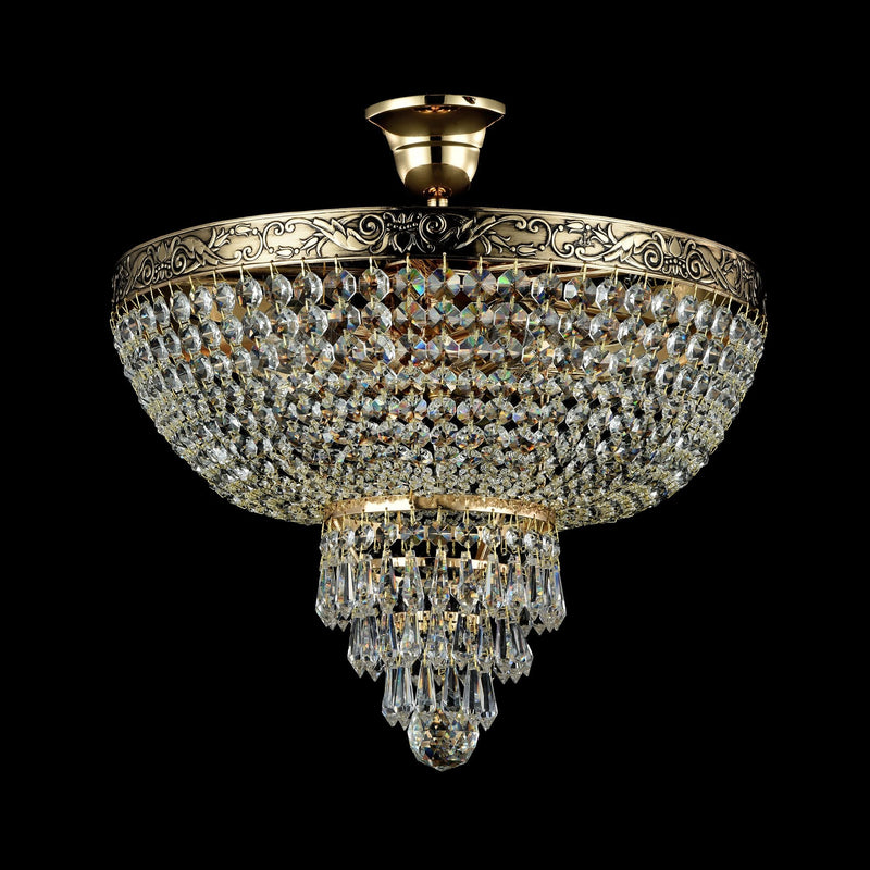 Lampadario Royal Classic in Metallo Palace Oro Antique
