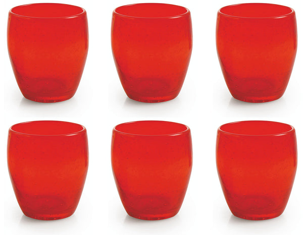 sconto Set 6 Gläser Ø7,3x10 cm aus mundgeblasenem Glas Villa d'Este Home Tivoli Acapulco Rossi