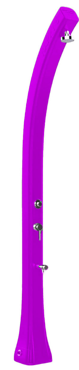 sconto Doccia Solare da Giardino 28L Miscelatore Temporizzato e Lavapiedi Arkema Happy Beach Viola
