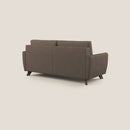 Divano Letto 3 Posti 208x97x96 cm in Tessuto Marrone