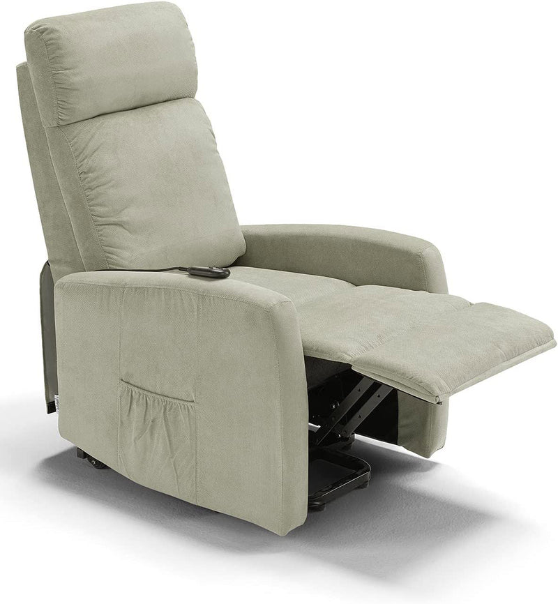 Poltrona Alzapersona Elettrica 2 Motori 67x75x110 cm in Tessuto Seattle Corda