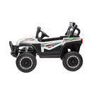 Macchina Elettrica per Bambini 12V Fuoristrada Offroad Mountain Bianco 