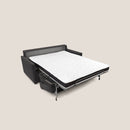 Divano Letto 3 Posti 196x102x97 cm in Tessuto Nero