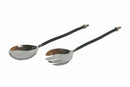 Set 2 Posate per Insalata in Acciaio Villa d'Este Home Tivoli Black Materia