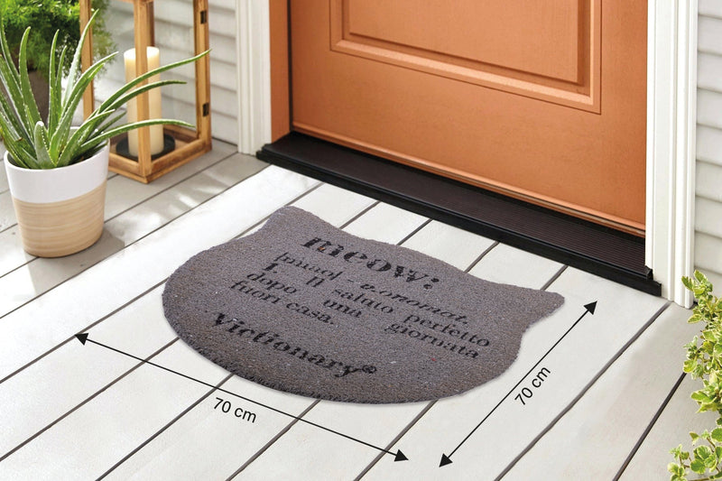 Zerbino "meow" 70x1,5x40 cm in Cocco e PVC VdE Tivoli 1996 