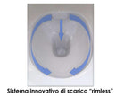 WC Sospeso in Ceramica 36x52x35 cm Street Bonussi Bianco Lucido