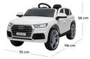 Macchina Elettrica per Bambini 12V con Licenza Audi Q5 Bianca