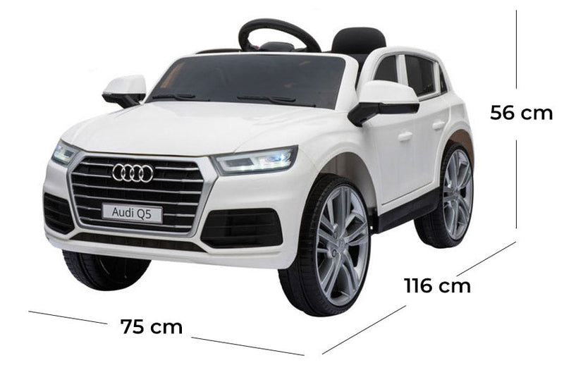 Macchina Elettrica per Bambini 12V con Licenza Audi Q5 Bianca