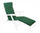 Kissen Poly180 Dark Green Steamer aus Stoff für den Außenbereich