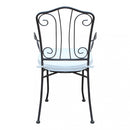 Poltrona Demetra con Cuscino 41x42x90 h cm in Acciaio Tortora