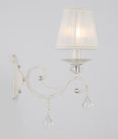 Lampada da parete Elegant in Metallo Grace Bianco con Oro