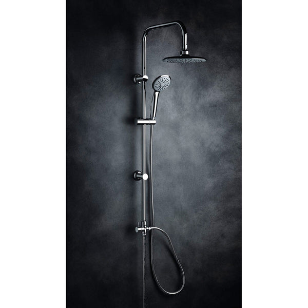 Brückenduschsäule Ø25cm Duschkopf Handbrause aus verchromtem Stahl online