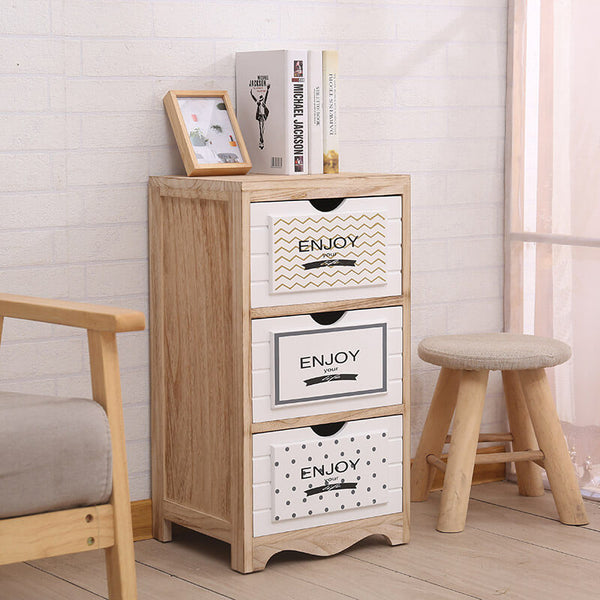 Kommode mit 3 Schubladen aus Massivholz 35x30x65,5 cm Fumer Doris prezzo