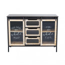 Mobile Florent 108,5x38,5x79 h cm in Acciaio Antracite