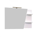 Mobile Bagno Sospeso 100 cm Lavabo e Specchio Bonussi Pegaso Bianco