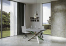 Tavolo Allungabile 120/380x90 cm Volantis Cemento Gambe Multicolore 4/A      