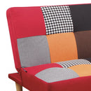 Divano Letto Clic Clac 80x176x92 cm in Tessuto Patchwork Patchwork 3