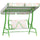 Dondolo per Bambini da Giardino a 2 Posti 112x75x120 cm a 2 Posti con Cinture di Sicurezza Verde