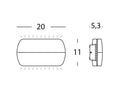Applique da Esterno a LED 10W Sovil Pillow Grigio